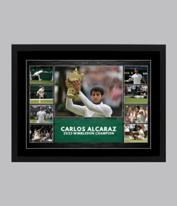 Carlos Alcaraz 2023 Wimbledon Small Print Collage