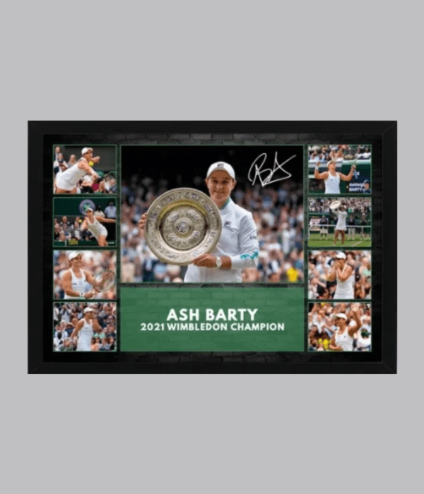 Ash Barty 2021 Wimbledon Small Print Collage