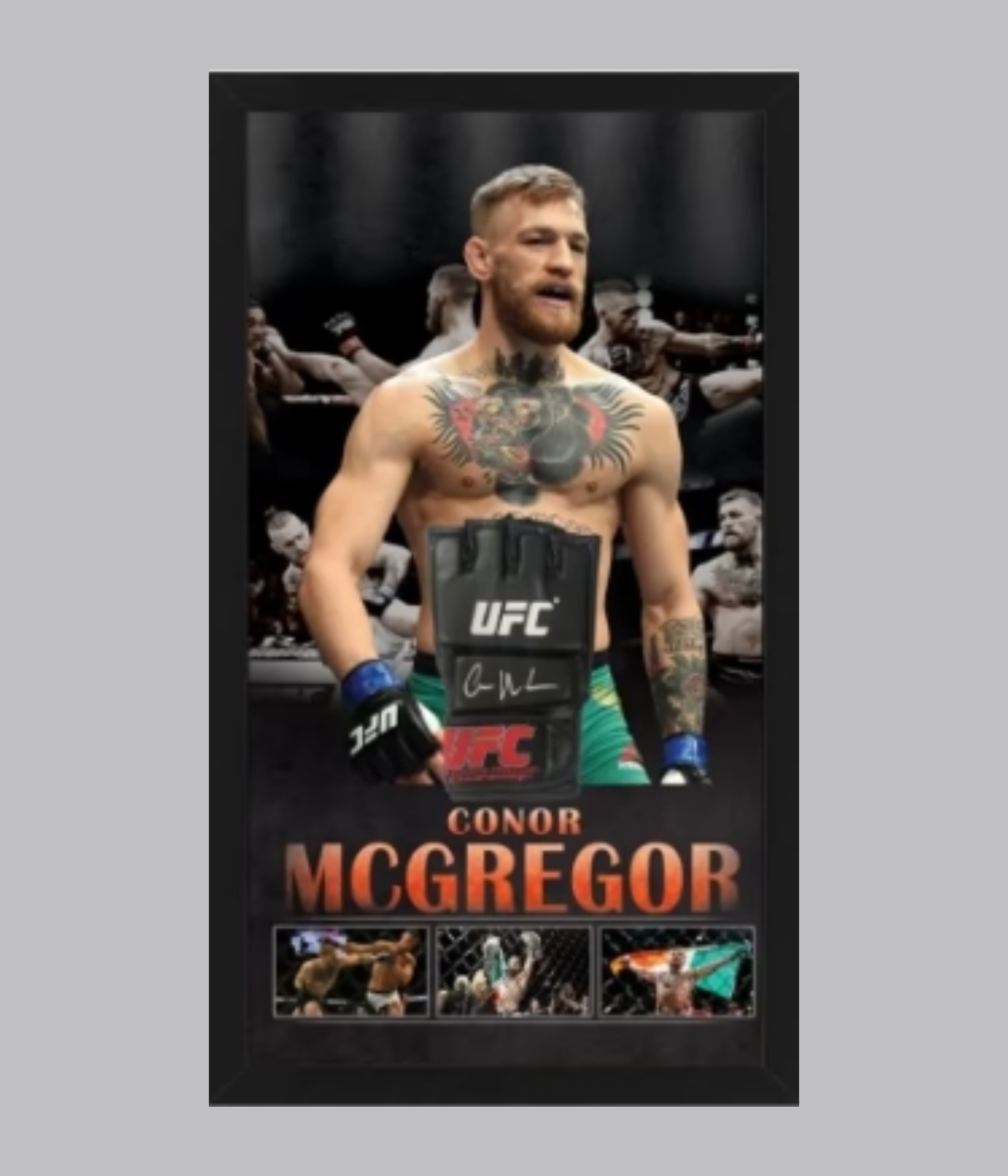 Conor McGregor Signed and Framed Glove