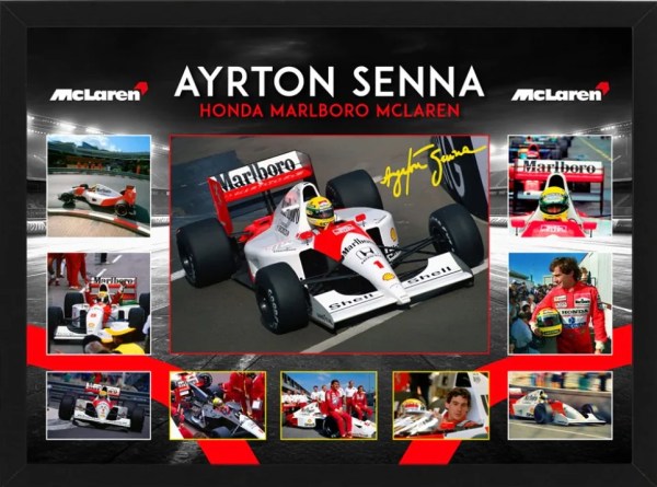 Ayrton Senna Large Photo Collage V1