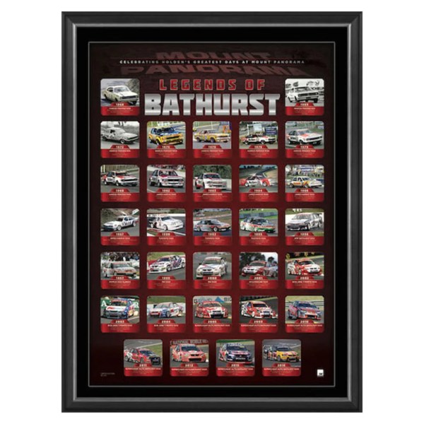 Holden Legends of Bathurst Framed Sportsprint - V8 Supercars