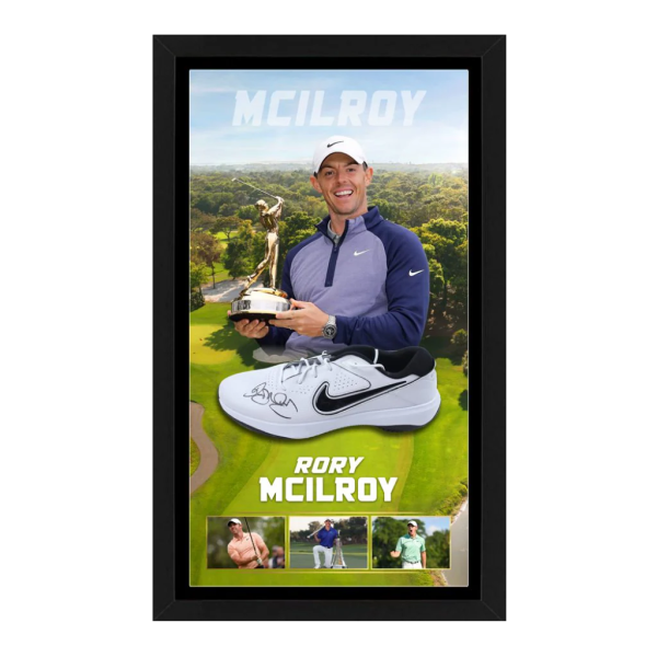 Rory Mcilroy Signed & Framed Nike Golf Shoe - Golf