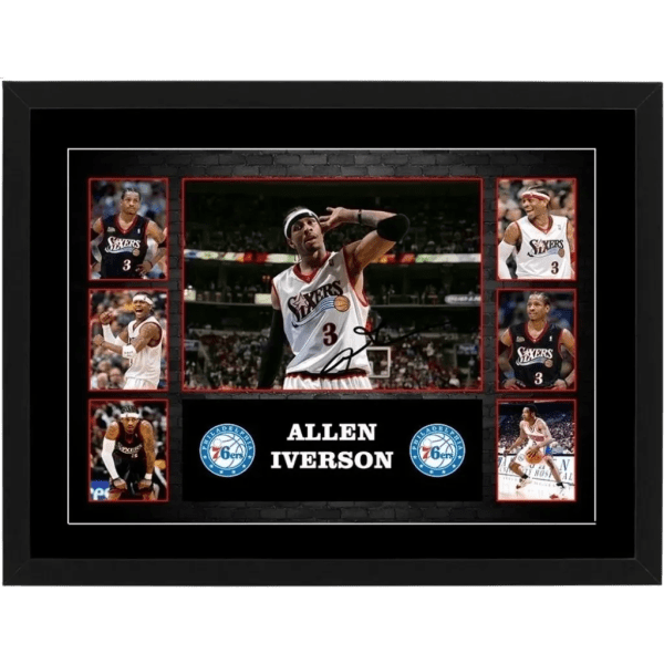Allen Iverson 76ers Small Print Collage