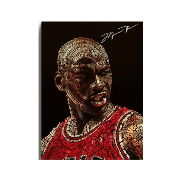 Michael Jordan Face Canvas