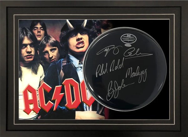 ACDC Signed Drum Skin/Drum Head